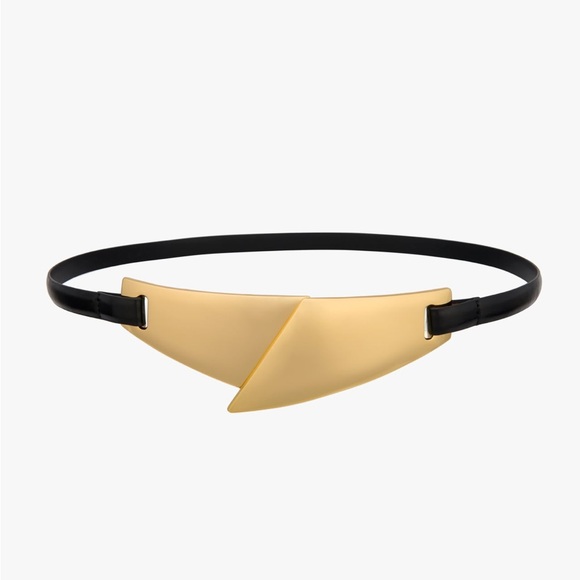 Zara Accessories - Zara limited edition metallic buckle pure leather belt